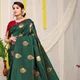 B Green__Royal Rajgharana Sarees